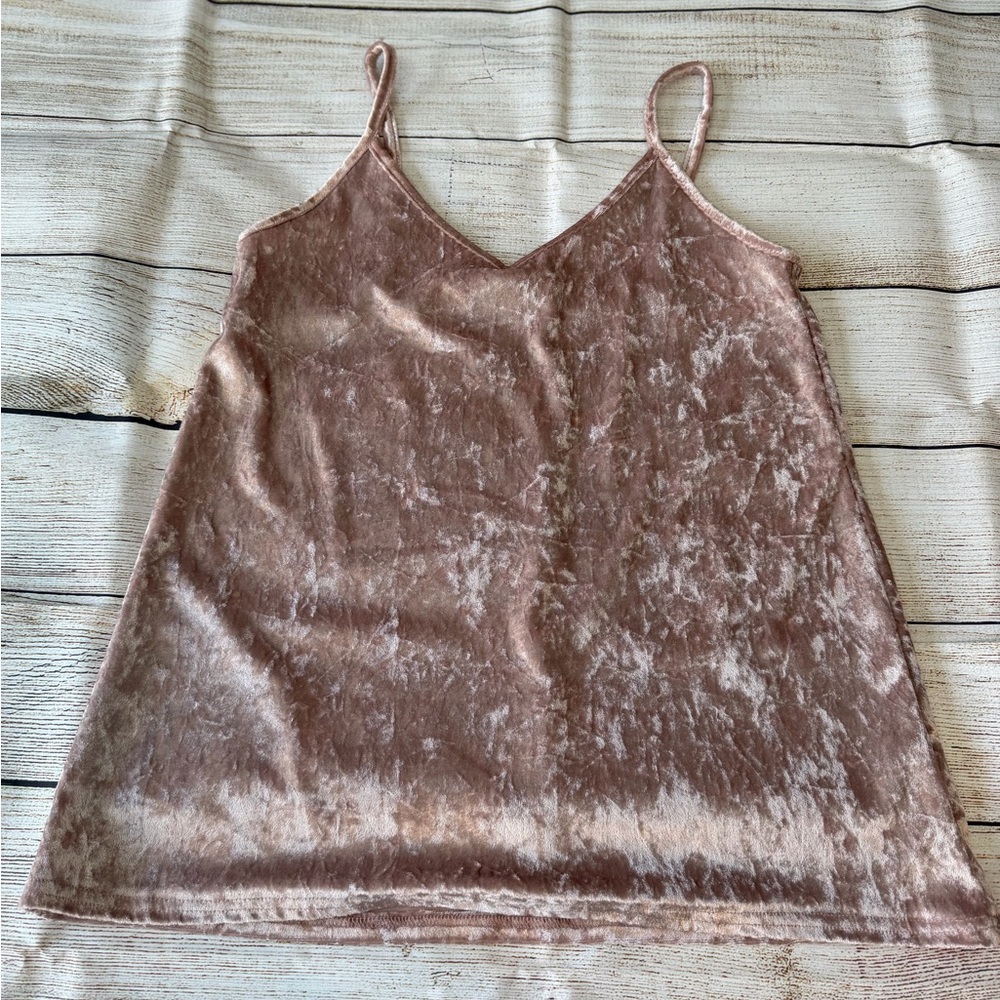 Maurices Blush Velvet Camisole